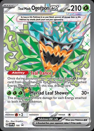 Teal Mask Ogerpon EX Promo 166